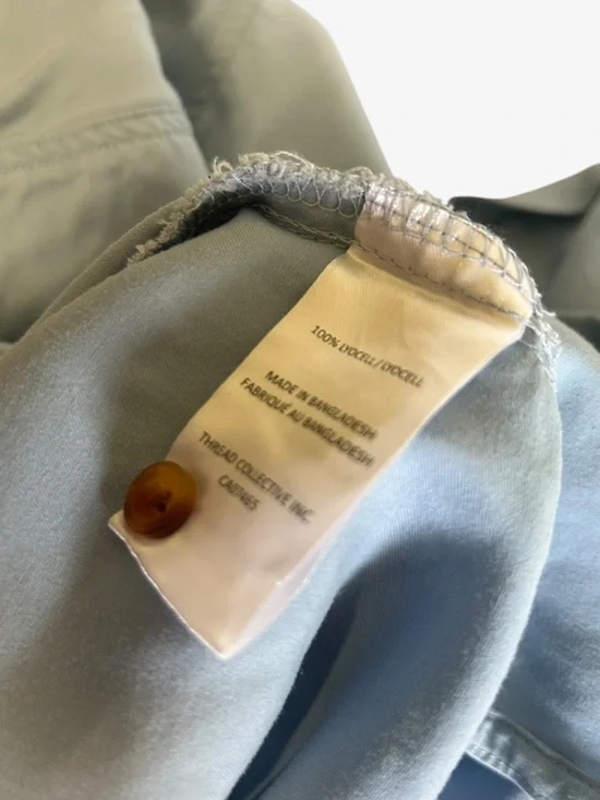 Mexx Light Wash Lyocell Denim Shirt Dress Full Button Front Size S - Picture 6 of 7